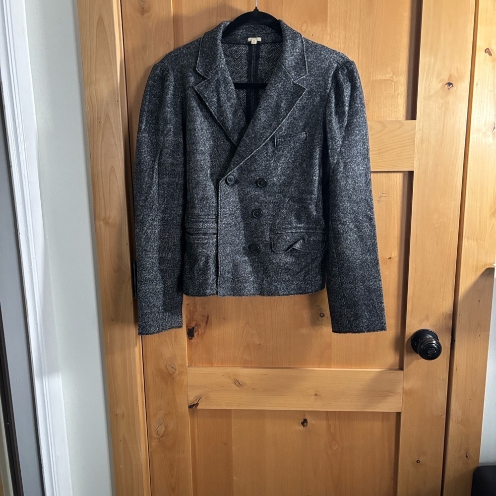 J. Crew Charcoal Double-Breasted Women's Blazer size 10